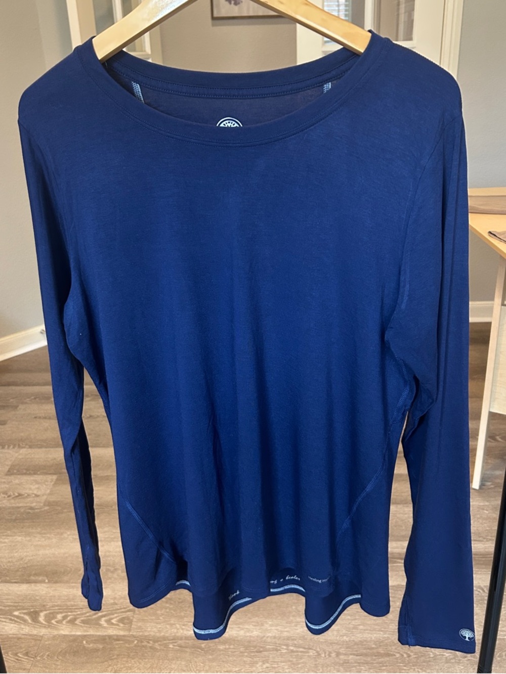 healing hands Long Sleeve Tee in Deep Navy Blue XL